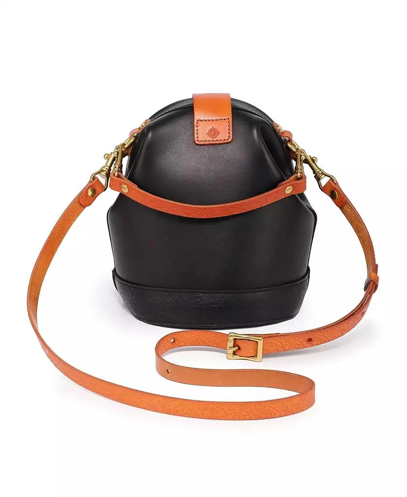 OLD TREND Women's Genuine Leather Doctor Bucket Crossbody Convertible Bag 5