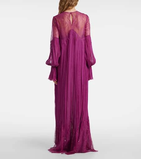 Costarellos Renia silk-blend lace gown 3