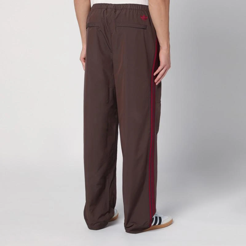 Adidas Brown nylon jogging trousers 4