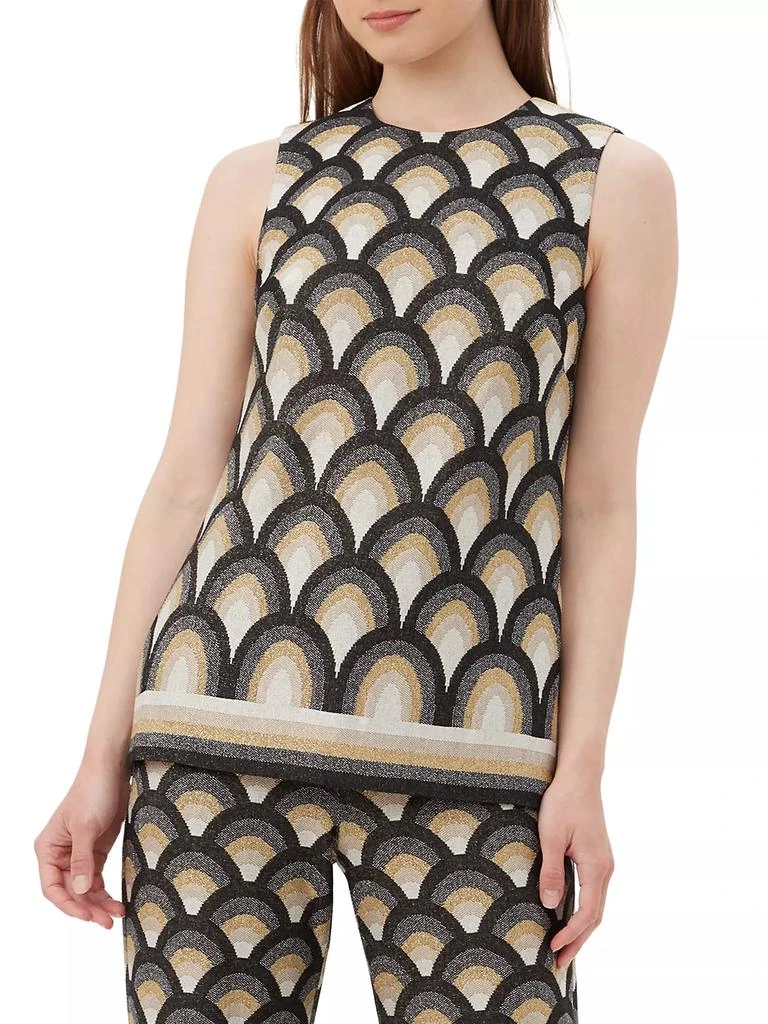 Trina Turk Harutu Sleeveless Jacquard Top 3