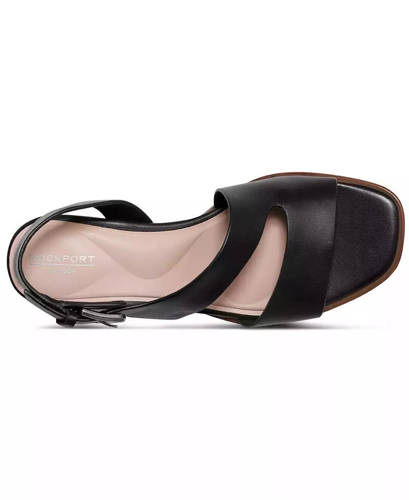 Rockport Women's Hennly Square Toe Dress Sandals 4