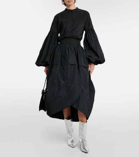 Jil Sander Metallic leather ankle boots 2