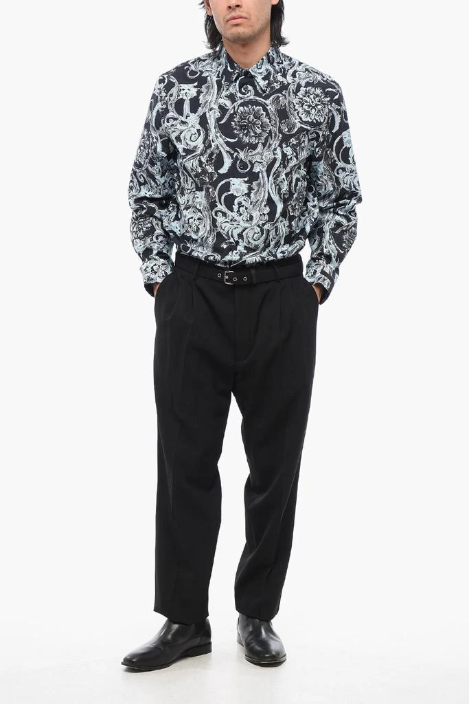 Prada Prada Double-pleated Pants with Fabric Belt 4