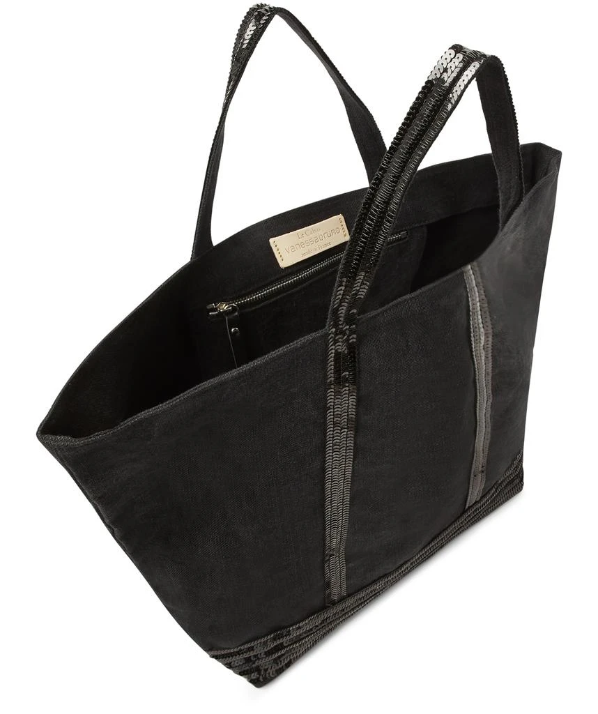 VANESSA BRUNO Linen XL cabas tote 4