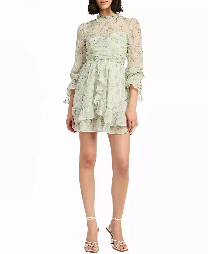 En Saison Women's Marlene Floral Ruffle Mini Dress