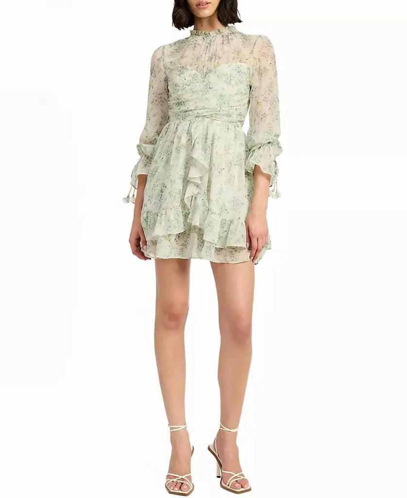 En Saison Women's Marlene Floral Ruffle Mini Dress 1