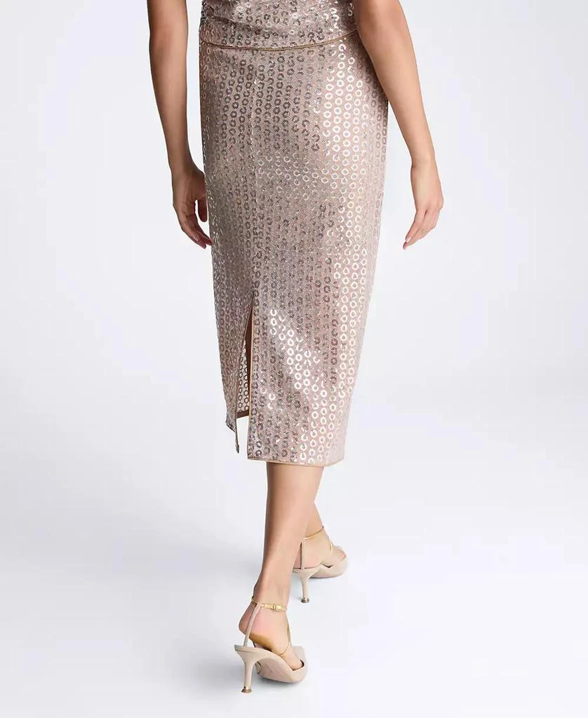Kenneth Cole Women's Sequin Mesh Midi Skirt 2