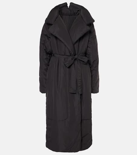 NORMA KAMALI ノーマカマリ コート Sleeping Bag habotai 991254 Norma Kamali Sleeping Bag habotai wrap coat M-L - Coats