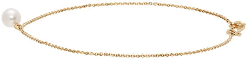 Sophie Bille Brahe Gold Akoya Pearl Palme De Pied Anklet 3