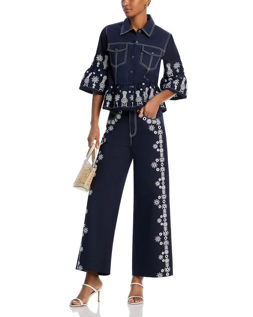 Cinq à Sept Cinq a Sept Mazie Eyelet Mandie Denim Jacket 6