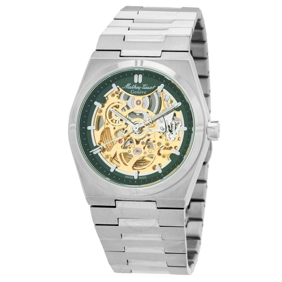 Mathey-Tissot Zeus Skeleton Automatic Green Dial Men's Watch H118CFAV 1