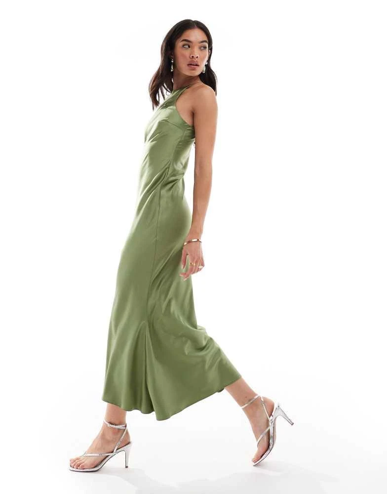 knee length dresses for ladies LAYANA OLIVE CORSET MIDI DRESS