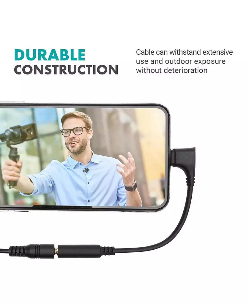 Movo IMA-3 Female 3.5mm TRRS to Lightning Adapter 6