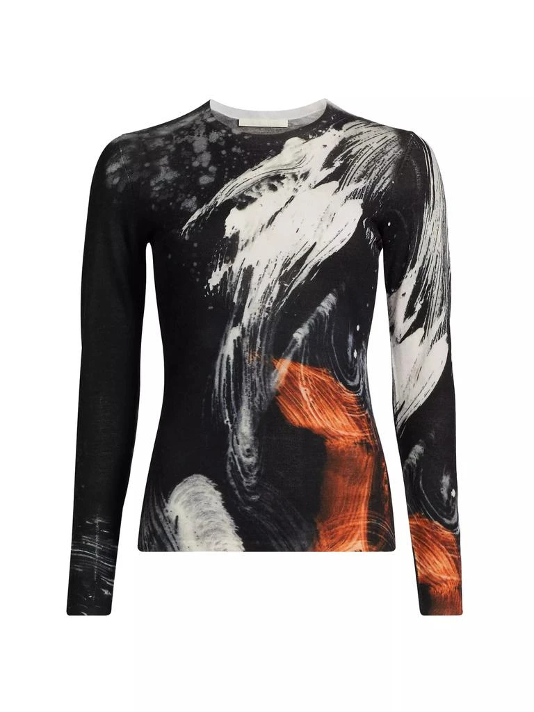 Jason Wu Brushstroke Merino Wool Sweater 1