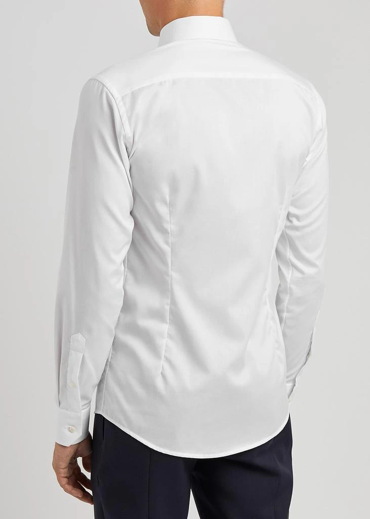 ETON White cotton-twill shirt 3