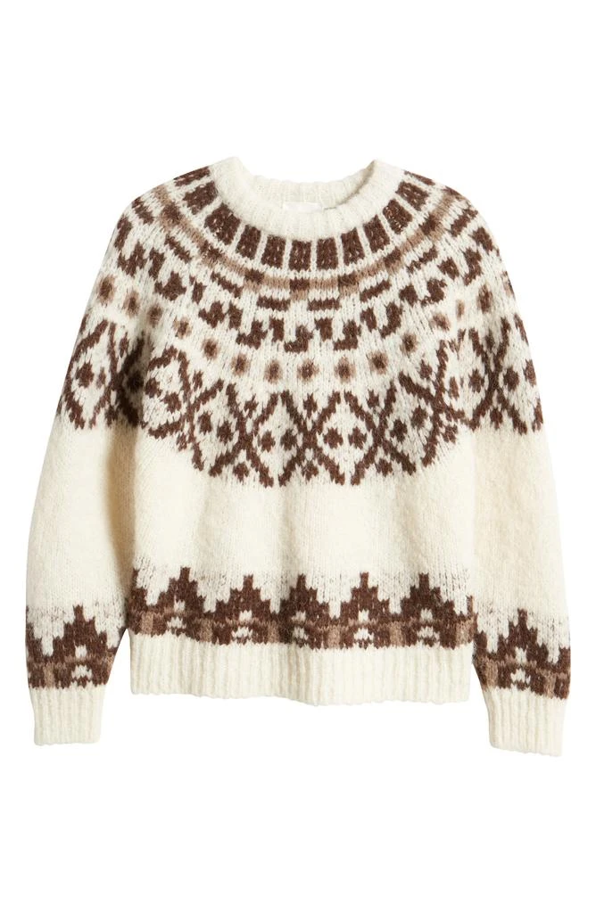 FRAME Fair Isle Alpaca Blend Sweater 5