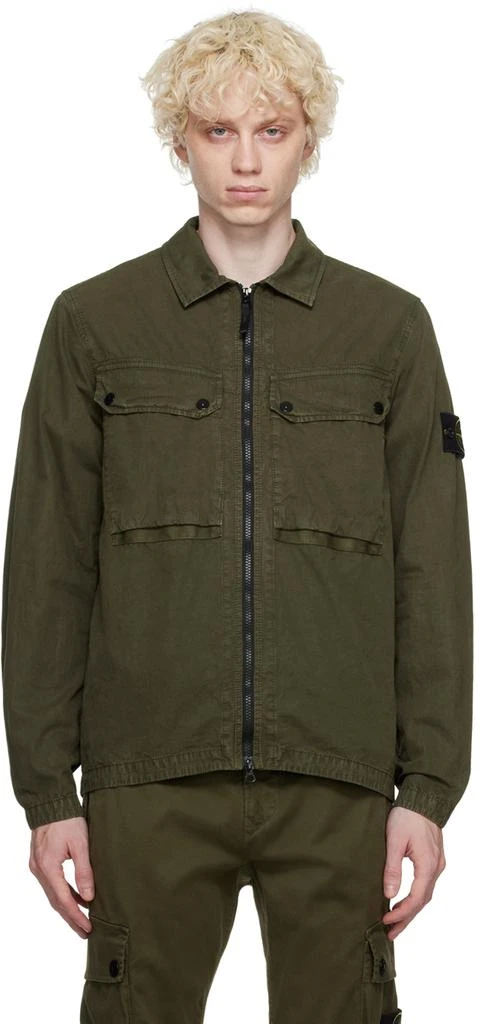 Stone Island Khaki Faded Jacket 1