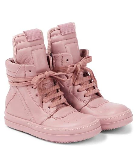 Rick Owens Geobasket leather high-top sneakers 1