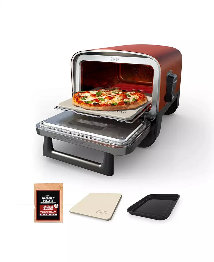 Ninja Woodfire Pizza Oven, 8-in-1 Outdoor Oven, 5 Pizza Settings, Up to 700 Fahrenheit High Heat, BBQ (Barbecue) Smoker - OO101 1