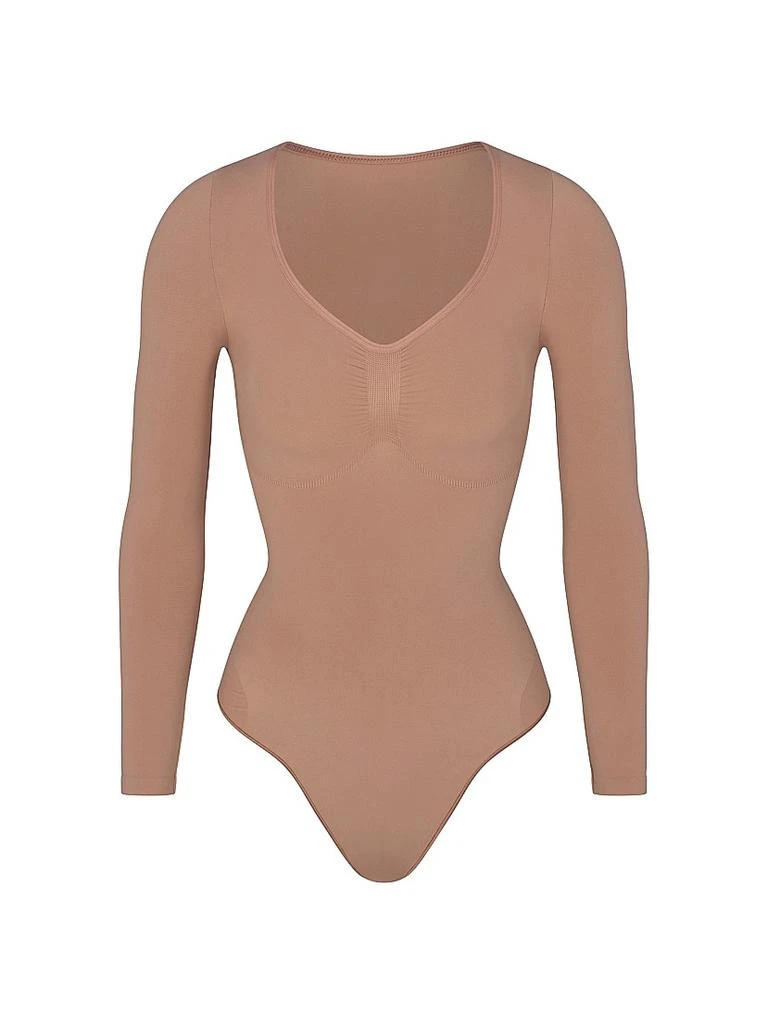 SKIMS Seamless Sculpt Long-Sleeve Thong Bodysuit 1