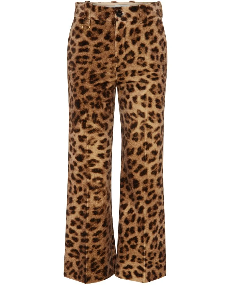 Chloé Wide-leg leopard print pants 2
