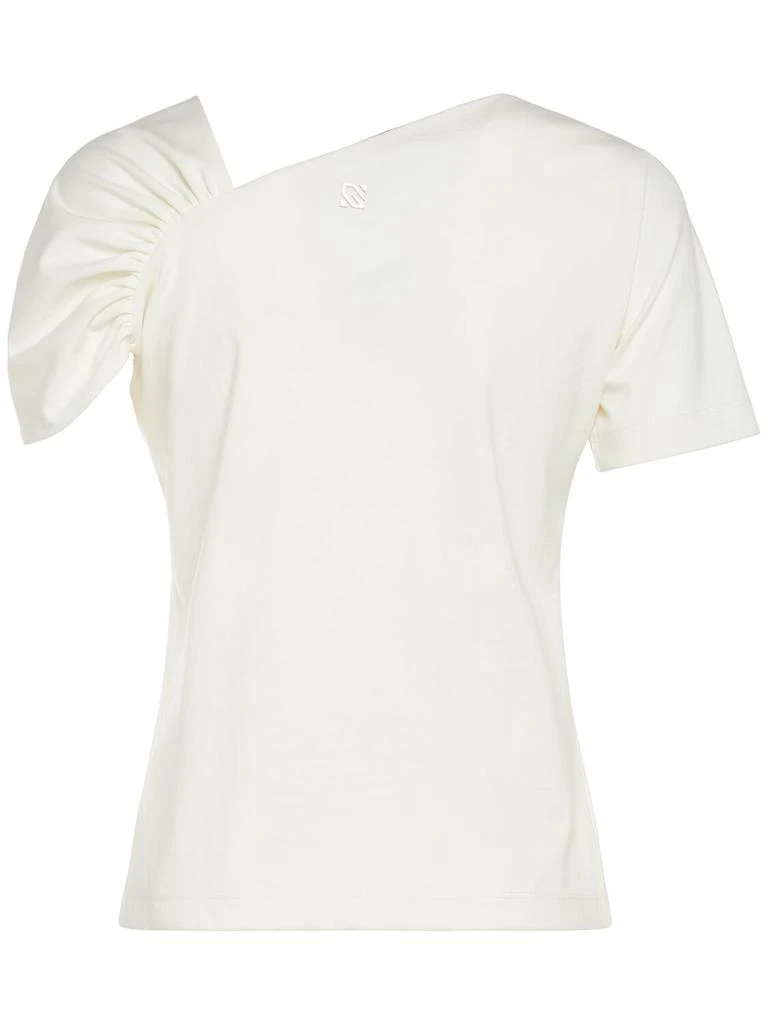 GIUSEPPE DI MORABITO Embellished Cotton Blend Top W/ Rose 3