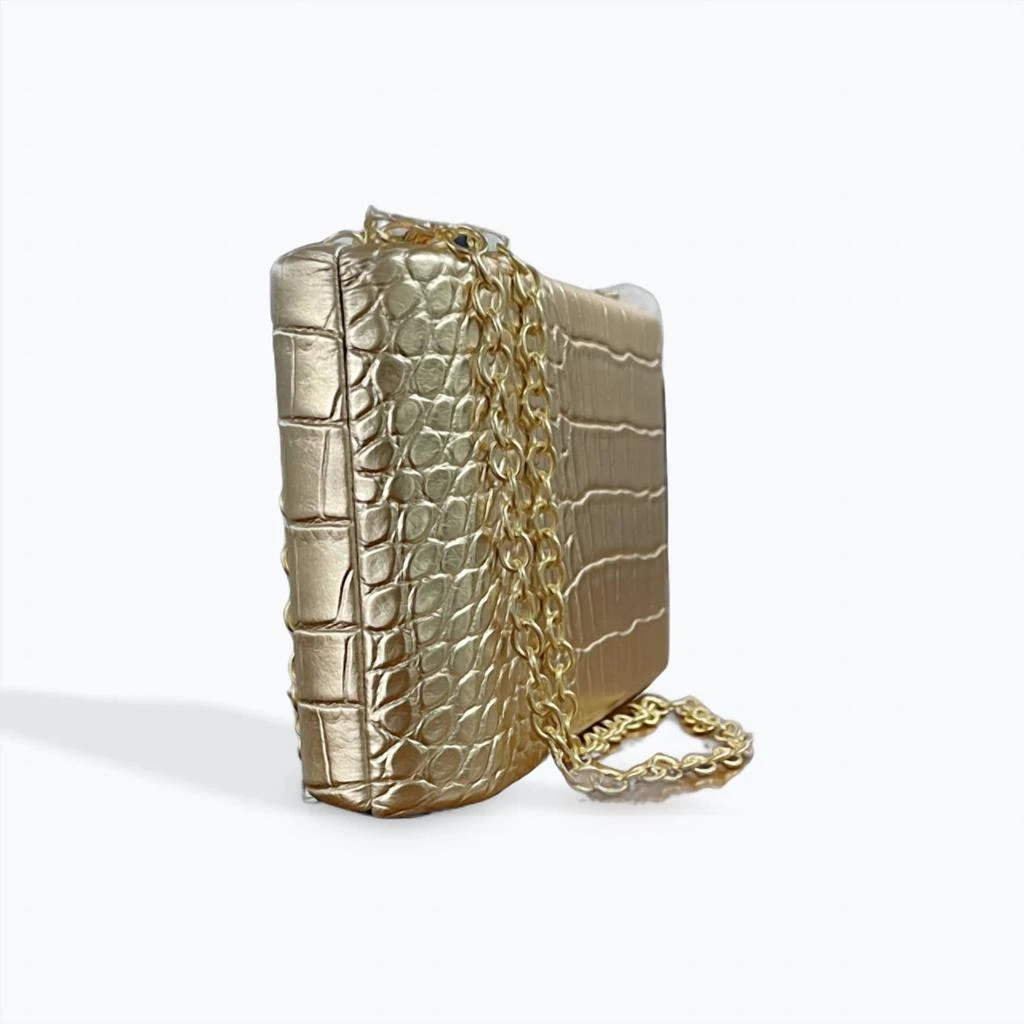 42 GOLD 42 Gold - Women's Croc Embossed Clutch 3