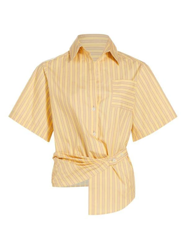 Hevron Ivy Stripe Wrap Shirt 5