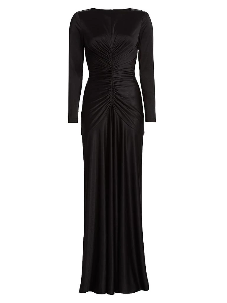ET OCHS Thea Satin Ruched Gown 1