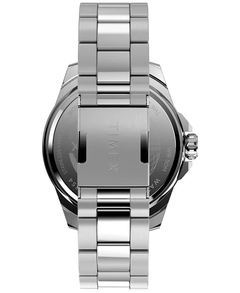 Timex Men's Analog Black Stainless Steel Watch, 46mm 4