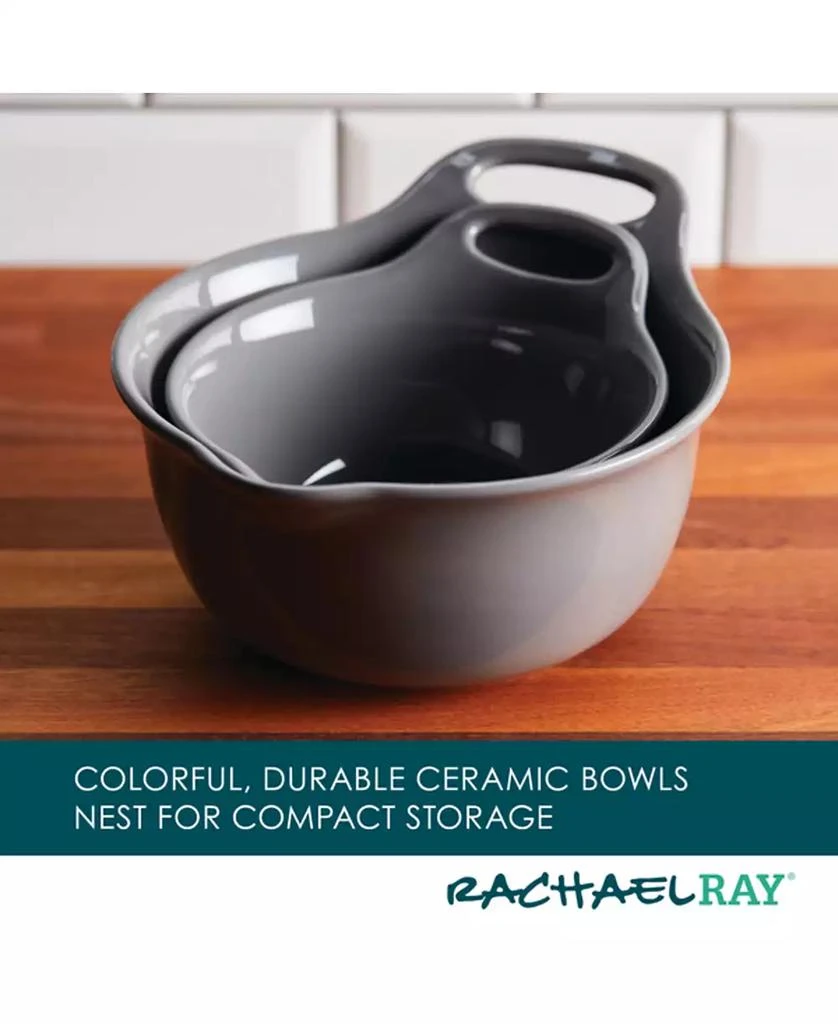 Rachael Ray 2-Pc. Ceramic Mixing Bowl Set 10