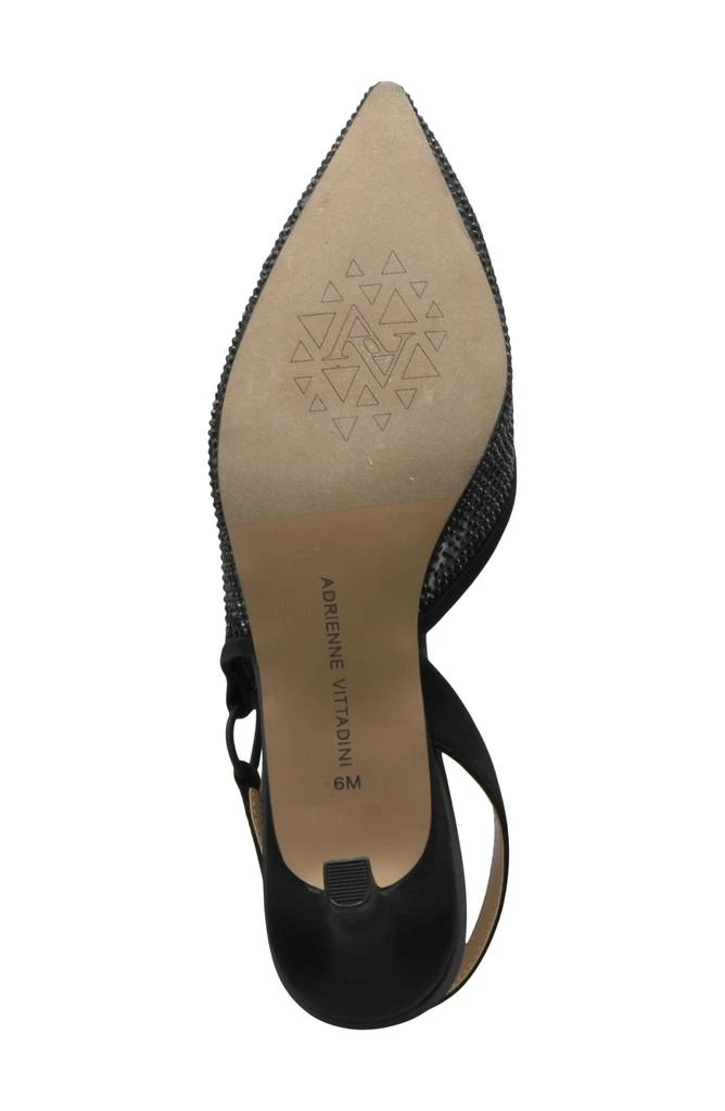 Adrienne Vittadini Snipe Slingback Rhinestone Pump 5