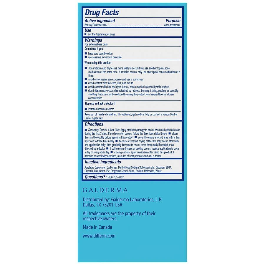 Differin Benzoyl Peroxide Spot Treatment Cream 3