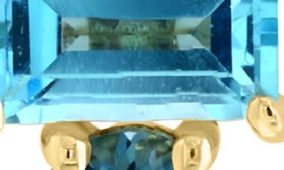 Effy 14K Gold Londo Blue Topaz 
Emerald Stud Earrings 3