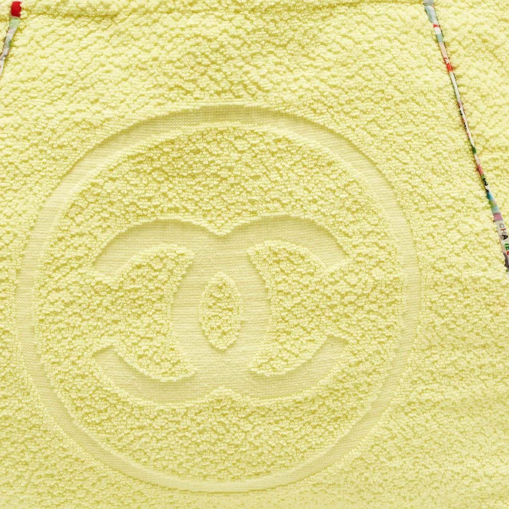 Chanel Chanel Yellow Terry Cloth CC Beach Tote w/Towel Set 7