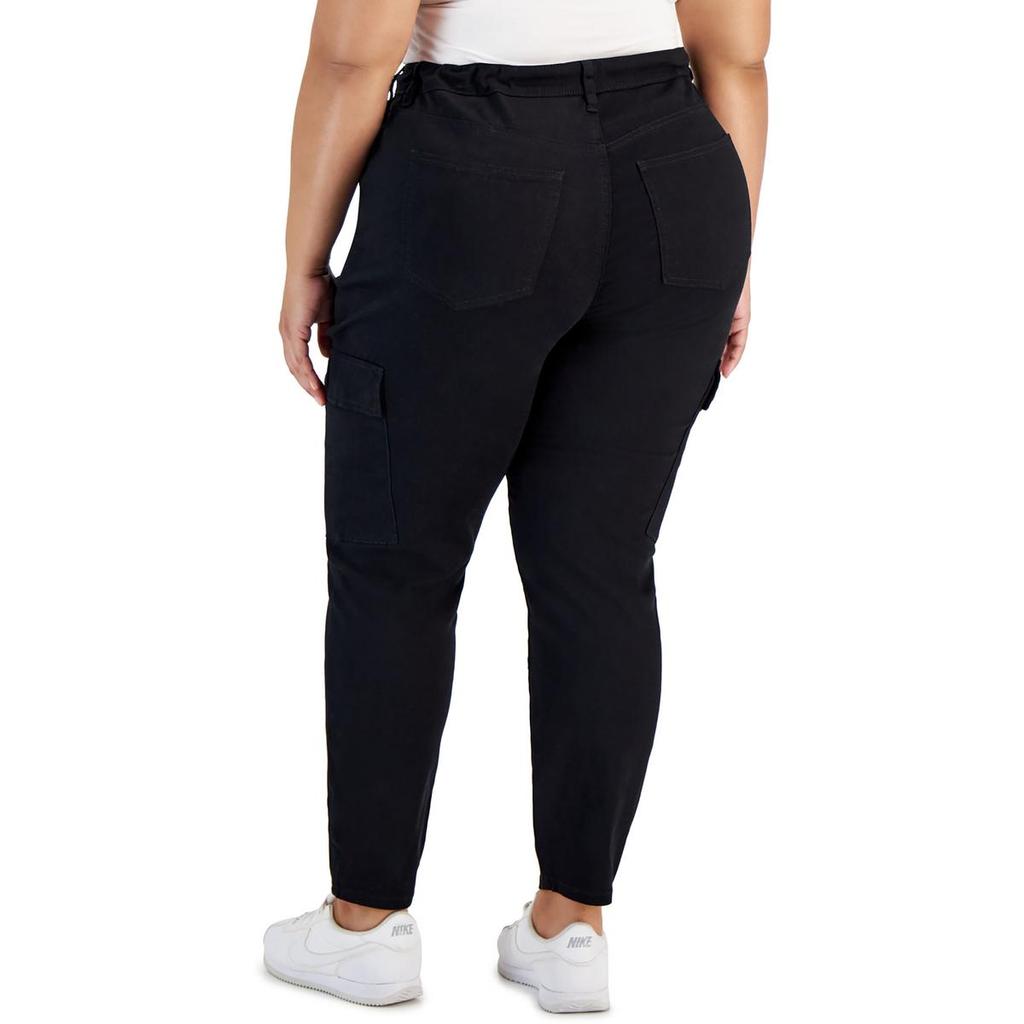 Celebrity Pink Plus Womens High-Rise Cargo Skinny Pants