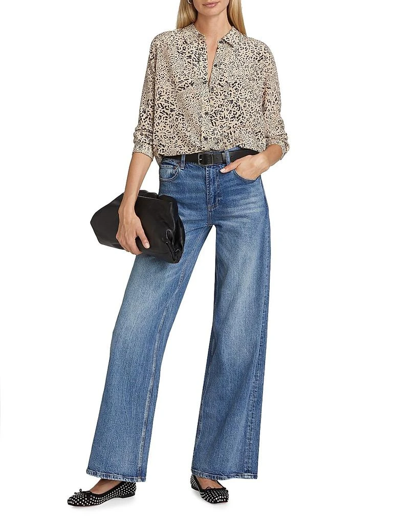 Rails Kate Mixed Leopard Silk Shirt 2