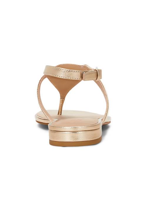 Ralph Lauren Ralph Lauren Everley Metallic Nappa Leather Sandals