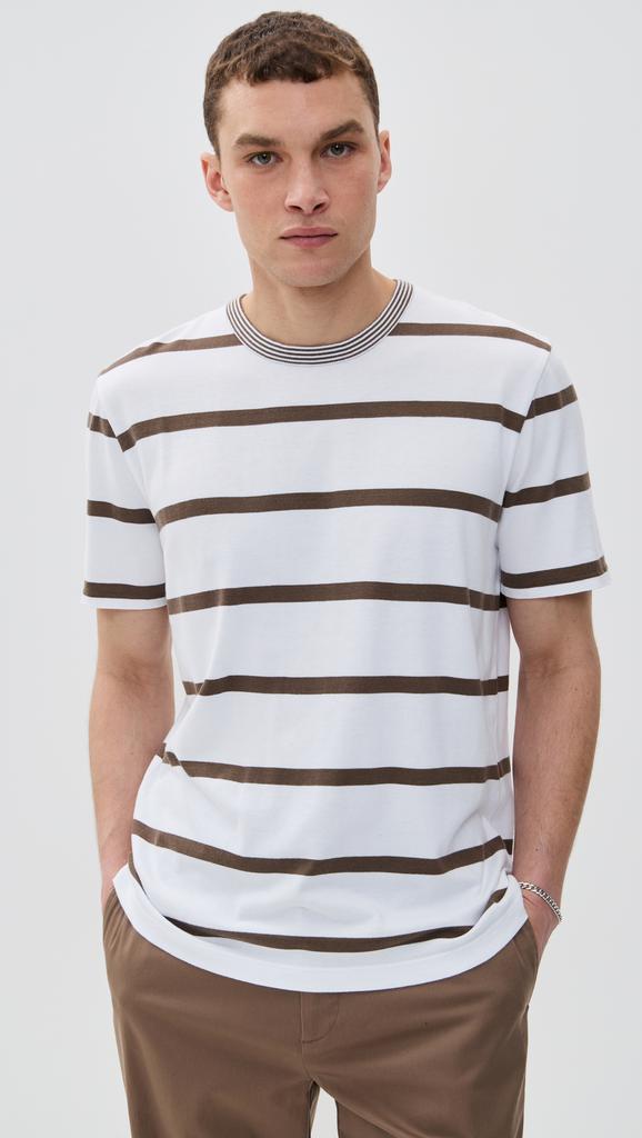 Officine Générale Cotton Stripe Tee