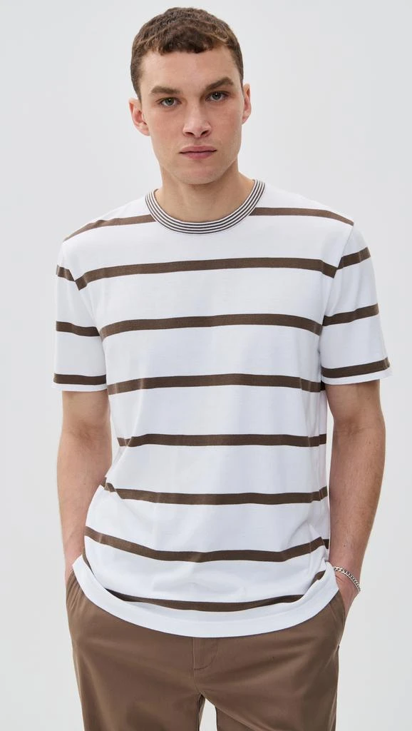 Officine Générale Cotton Stripe Tee 1