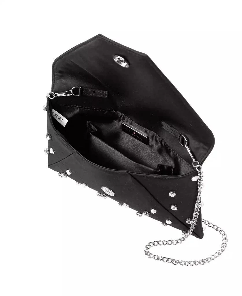 Nina Imitation Pearl/Crystal Adorned Square Envelope Clutch 4