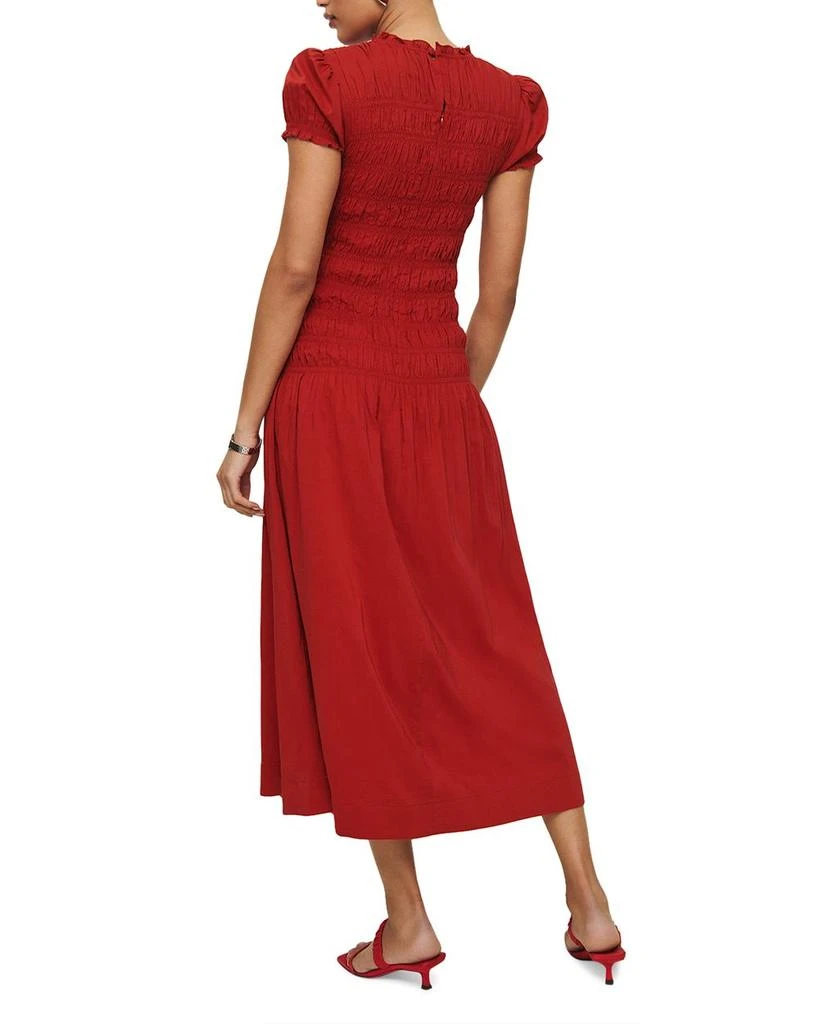 Reformation Kiria Smocked Midi Dress 4