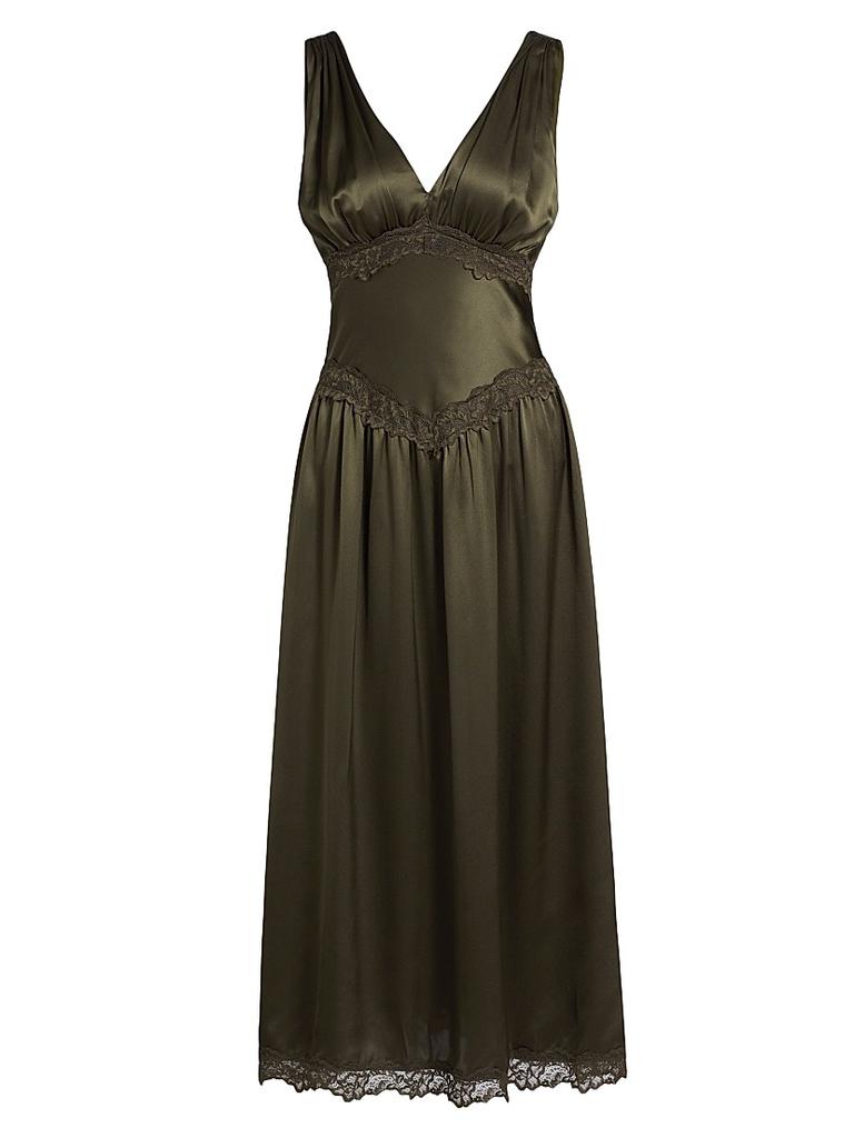 Shop Stasia Lace-Trim Silk Dress on Sale at BeyondStyle – Get 31% Off  Stasia Lace-Trim Silk Dress with Limited-Time Flash Deals