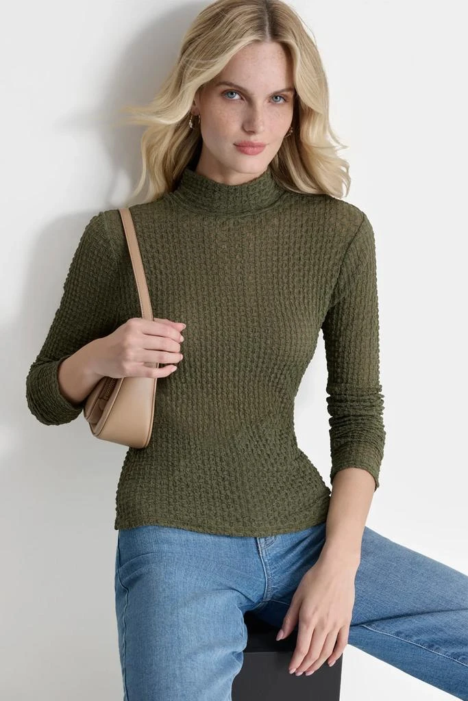 DKNY PEBBLE LACE TURTLENECK 6