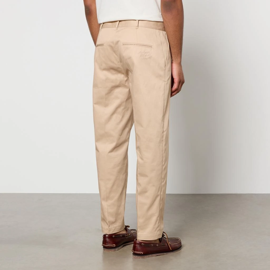 Maison Kitsuné Maison Kitsuné Straight Cotton-Gaberdine Chinos 2