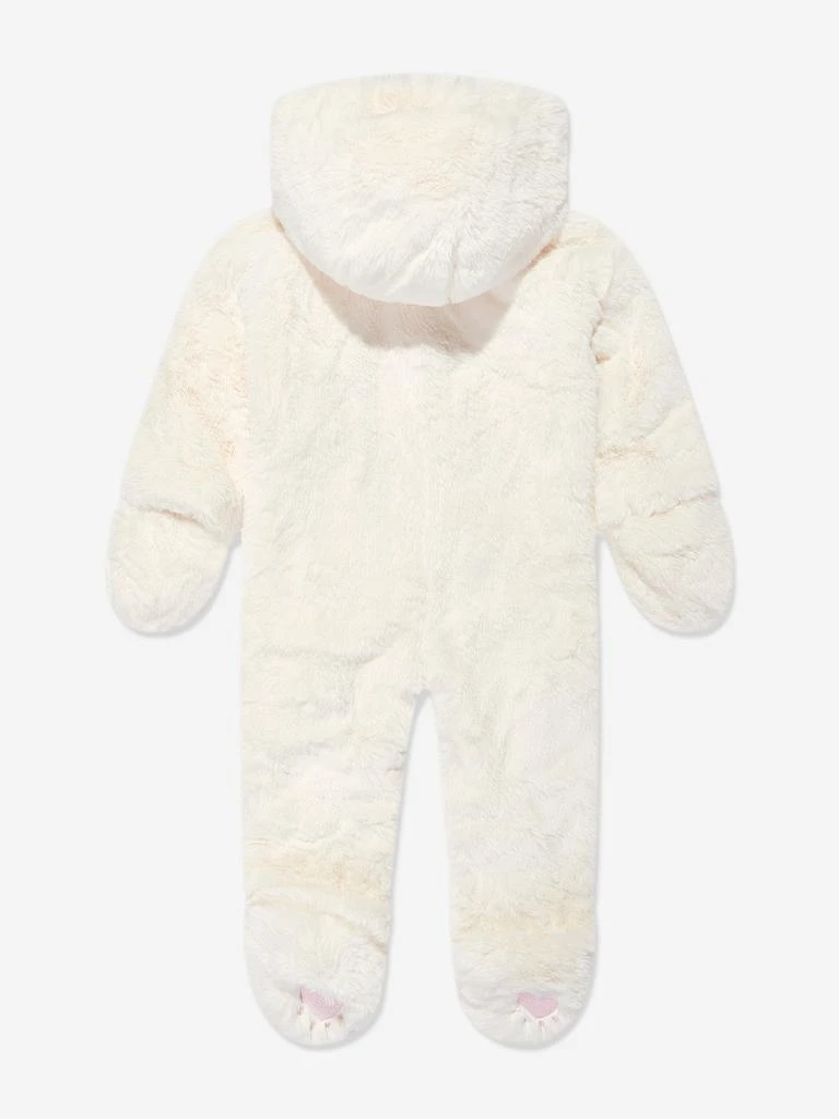 GUESS Guess Baby Faux Fur Snowsuit in Ivory 2