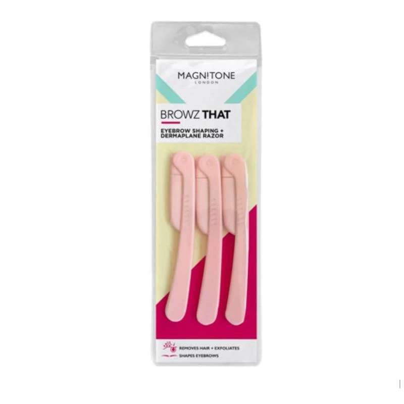 Magnitone Magnitone - Browz That! Eyebrow Shaping & Dermaplane Razor (3 pack) 1