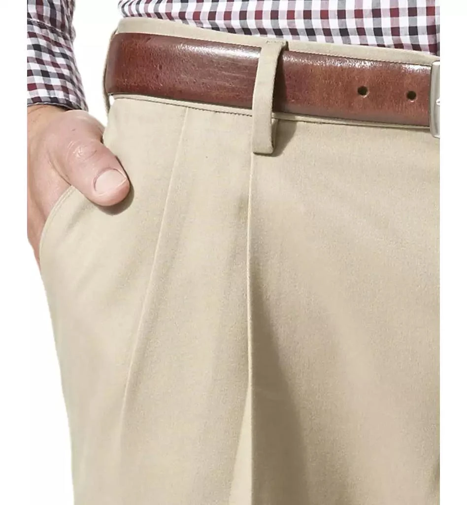 Dockers Men's Comfort Relaxed Pleated Cuffed Fit Khaki Stretch Pants 4
