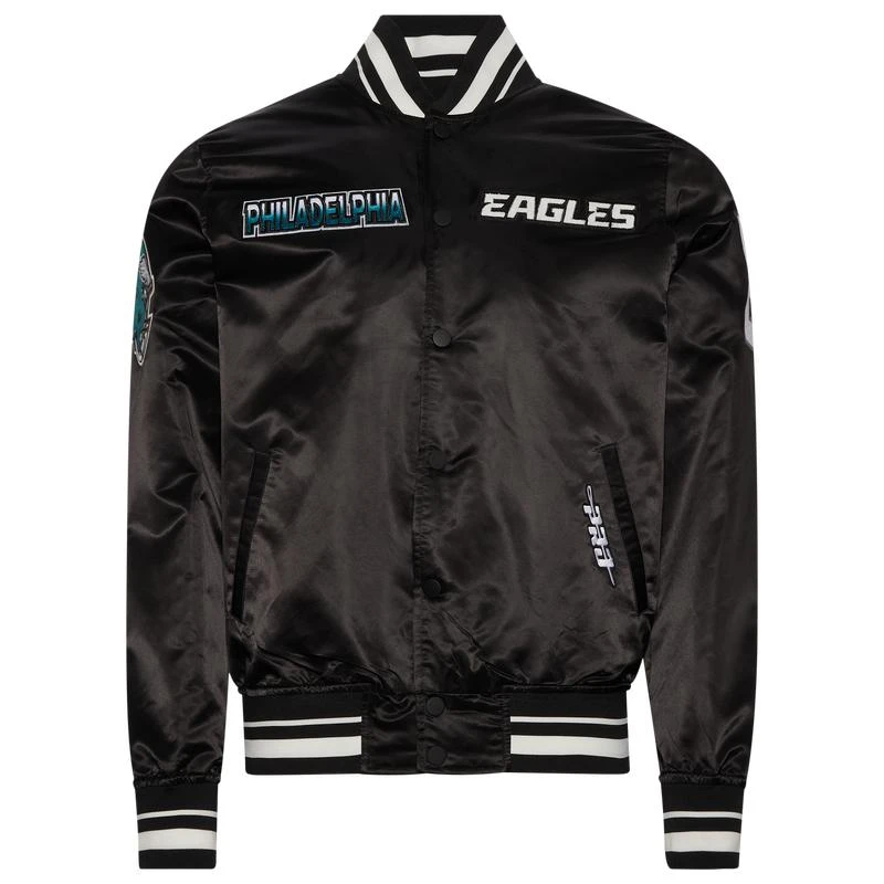 Pro Standard Pro Standard Phil. Eagles Turn It Up M Rib Satin Jacket - Men's 1