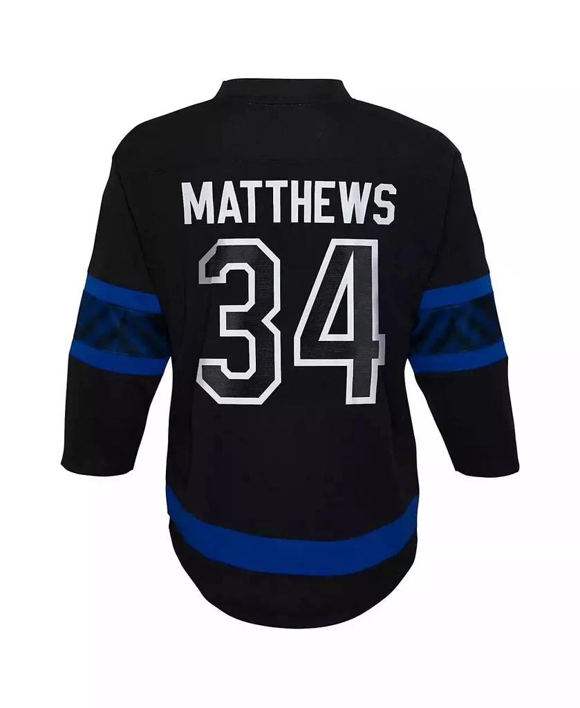 Outerstuff Big Boys and Girls Auston Matthews Black Toronto Maple Leaf's Alternate Replica Player Jersey 3